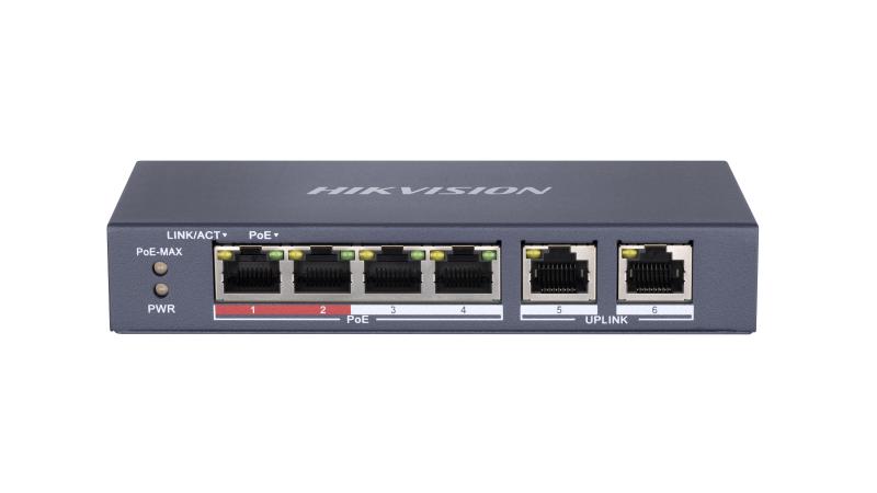4+2 Port Fast Ethernet Unmanaged POE Switch